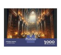 1000-piece Puzzle for Adults Magical Library Adventure Puzzles for Adults Toy Wall Decor Home Decoration Unique Birthday And Xmas Gifts 52x38cm/1000pcs