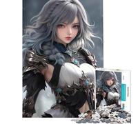 1000 Piece Puzzle For Adults Majestic Valkyrie Girl Help The Brain Exercise Presents for Women Educational Toy for 14+ Puzzle Game Offered (38x26cm)