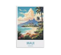 1000 Piece Puzzle for Adults Maui Beach Hawaii Puzzles Micro Pieces Challenging Difficult Puzzles Christmas Birthday Gift Game Toys 50x70cm