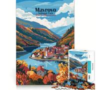 1000 Piece Puzzle For Adults Mavrovo National Park, North Macedonia Neat Edge Decor Brain Activity Fun Easy Time Fun Birthday Mind Gift (38x26cm)