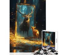 1000 Piece Puzzle For Adults Mirror of The Future Home Decoration Toys Great Gift Practical Game with Matching Poster And Trivia Sheet Size 38x52cm