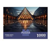 1000-piece Puzzle for Adults Modern Pyramid Building Exterior-1 Jigsaw for Adults Anti-Stress Toys Difficult Challenge Unique Birthday And Xmas Gifts 52x38cm/1000pcs
