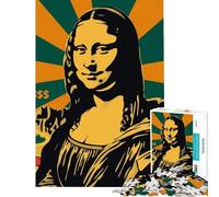 1000 Piece Puzzle For Adults Mona Lisa Pop Art Poster Help The Brain Exercise Presents for Women Educational Toy for 14+ Puzzle Game Offered (38x52cm)