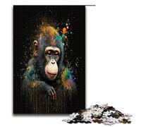 1000 Piece Puzzle For Adults Monkey Paint Game Puzzles for Is Ideal As A Gift for The Whole Family 75x50cm