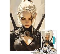 1000 Piece Puzzle For Adults Monster Hunter, Woman with Twin Swords Help The Brain Exercise Presents for Women Educational Toy for 14+ Puzzle Game Offered (38x52cm)