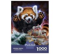 1000-piece Puzzle for Adults Monster Red Panda Kraken Puzzles for Adults Toy Wall Decor Home Decoration Unique Birthday And Xmas Gifts 38x26cm/1000pcs