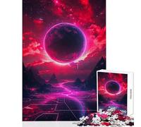 1000-piece Puzzle for Adults Moon Landscape Magic Retro Toy Wall Decor Great Gift for Games Practical Game Wishlist with Santa Claus Size 38x26cm