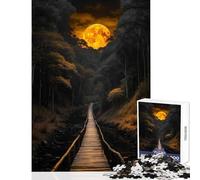 1000-piece Puzzle for Adults Moonlit Bridge Jigsaw Puzzles for Adults But Fun And Humorous Help The Brain Exercise Gifts for Friends And Family (38x26cm)