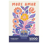 1000 Piece Puzzle for Adults, More Amore Por Favor Artwork, Creative Leisure Activity, Idea, Precision Cut Pieces, 38x26cm/1000pcs