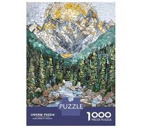 1000-piece Puzzle for Adults Mosaic Mountain Sunrise Jigsaws for Adults Family Games Precision Cutting Unique Birthday And Xmas Gifts 70x50cm/1000pcs