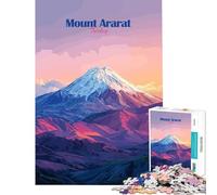 1000-piece Puzzle for Adults Mount Ararat, Turkey Brain Intelligence Challenge Addictive Toys Family Games Wall Decoration Funny Gifts (Size 38x52cm)