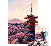 1000-piece Puzzle for Adults Mount Fuji Pastel Sky Help The Brain Exercise Difficult Challenge Relaxing Games for 14+ Puzzle Game Offered (50x75cm)