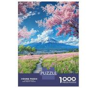 1000-piece Puzzle for Adults Mount Fujis Blossom Trail Jigsaw for Adults Anti-Stress Toys Difficult Challenge Unique Birthday And Xmas Gifts 70x50cm/1000pcs