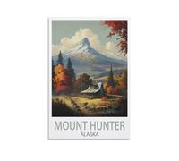 1000 Piece Puzzle for Adults Mount Hunter Alaska Puzzles Micro Pieces Challenging Difficult Puzzles Christmas Birthday Gift Game Toys 26x38cm