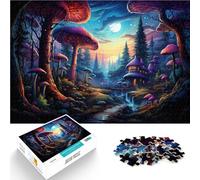 1000 Piece Puzzle For Adults mushroom world Relax Games 26x38cm Help the brain exercise addictive toys to cultivate patience