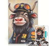 1000 Piece Puzzle For Adults Musk Ox As A Member Toy Wall Decor Hand Speed Race Suitable for Desktop Decoration 50x75cm