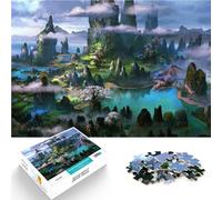 1000-piece puzzle for adults Nasirakna Island Made of cardboard，for and from 14 years and over Difficult and challenging Gift For Birthdays。size：38x52cm/14.96x20.47inch