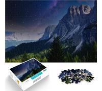 1000 Piece Puzzle For Adults Nature Tirol Alps Mountain Made of cardboard，for age 14 years and over Assembling the model Good gift。size：38x52cm/14.96x20.47inch