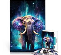 1000 Piece Puzzle For Adults Neon Elephant Nebulae Anspruchsvolles Spiel und Familienspaß Geburtstagsgeschenk75x50cm