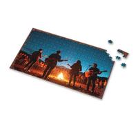 1000 Piece Puzzle For Adults Nighttime Campfire Concert With Guitarists And Singer Picture Puzzle Games For Kids 8-12 Toddlers Toys(300PCS)