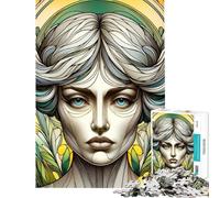 1000 Piece Puzzle For Adults Nouveau Grace Portrait Jigsaw Puzzle Hands-on Game Hand Speed Race Deal As Gifts for The Whole Family (size 38x26cm)