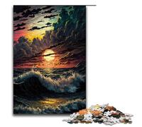 1000 Piece Puzzle For Adults Ocean Sunset Oil Painting Game Puzzles for Is Ideal As A Gift for The Whole Family 75x50cm