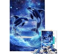 1000 Piece Puzzle For Adults Orca Whale Killer Wave Jigsaw Puzzle Hands-on Game Hand Speed Race Deal As Gifts for The Whole Family (size 38x52cm)