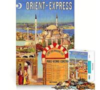 1000 Piece Puzzle For Adults Orient Express Smooth Joint Fun Logic Puzzle Play Casual Game Time Xmas Scene Art (50x75cm)