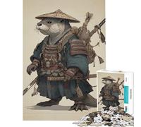 1000 Piece Puzzle For Adults Otter Samurai Warrior Jigsaws for Adults Hands-on Game Perfect Decoration Deal As Gifts for The Whole Family (Size 38x52cm)
