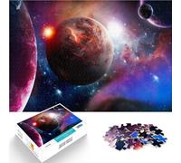 1000 Piece Puzzle For Adults Outer space planets Educational Games 50x75cm with Matching Poster and Trivia Sheet for and Age 14 Years Up