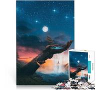 1000 Piece Puzzle For Adults Over the rainbow Made of cardboard for 14+ Train your brain and your hands Christmas game Gifts 。size：26x38cm/10.24x14.96inch