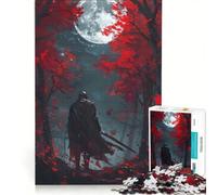 1000 Piece Puzzle For Adults Paladin Knight Full Moon Brain Teaser Game Interesting Stress Reduction Every Piece Is Unique 50x75cm