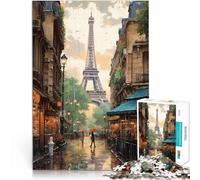 1000 Piece Puzzle For Adults Paris Eiffel Tower Trainieren Sie Ihr Gehirn und Ihre Hände Heimdekoration52x38cm