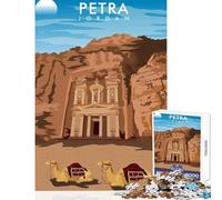 1000-piece Puzzle for Adults PETRA JORDAN Design Poster Puzzles for Teenagers Staycation Kill Time Help The Brain Exercise Unique Birthday And Gifts (38x52cm)