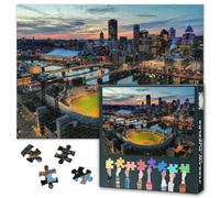 1000 Piece Puzzle for Adults - Pittsburgh Baseball Stadium Skyline Jigsaw Puzzles 1000 Pieces - Challenging Puzzles for Adults, Families - Premium Puzzle 1000 Pieces Art 27.5" x 19.6"/70 * 50cm