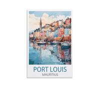 1000 Piece Puzzle for Adults Port Louis Mauritius Puzzles Micro Pieces Challenging Difficult Puzzles Christmas Birthday Gift Game Toys 26x38cm