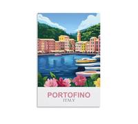 1000 Piece Puzzle for Adults Portofino Italy,Puzzles Micro Pieces Challenging Difficult Puzzles Christmas Birthday Gift Game Toys 52x38cm