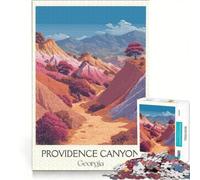 1000 Piece Puzzle For Adults Providence Canyon Georgia, Impossible Game, Staycation Kill Time, Birthday Present,Travel Gifts, 50x75cm
