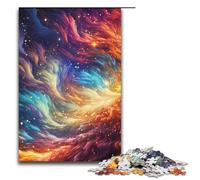 1000 Piece Puzzle For Adults Psychedelic Rainbows Stars Game Puzzles for Is Ideal As A Gift for The Whole Family 1000 PCS(38x26cm)