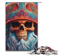 1000 Piece Puzzle For Adults Psychedelic Santa Skeleton Game Puzzles for Is Ideal As A Gift for The Whole Family 1000 PCS(38x26cm)