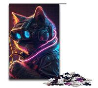 1000 Piece Puzzle For Adults Punk Human Cat Game Puzzles for Is Ideal As A Gift for The Whole Family 75x50cm