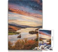 1000-piece Puzzle for Adults Queens View Pitlochry Presents for Women for Educational Game Secret Santa Gifts (size 38x52cm)