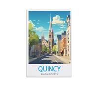 1000 Piece Puzzle for Adults Quincy Massachusettss，Puzzles Micro Pieces Challenging Difficult Puzzles Christmas Birthday Gift Game Toys 52x38cm