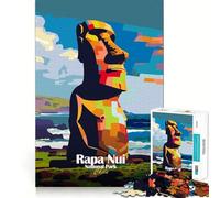 1000-piece Puzzle for Adults Rapa Nui National Park Chile Art Fine Joint Fun Smart Challenge Fun Quiet Game Time Birthday Hobby Gift (50x75cm)