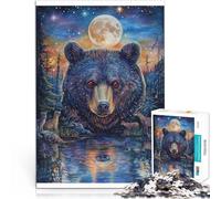 1000 Piece Puzzle For Adults Red-eyed bear Made of cardboard，for 14+ Intellectual Game deal as gifts for the whole family 。size：26x38cm/10.24x14.96inch