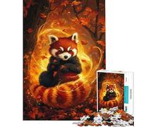 1000 Piece Puzzle For Adults Red Panda The Luminous Keeper Jigsaw Puzzle Toy Wall Decor A Work of Art Deal As Gifts for The Whole Family (Size 38x26cm)