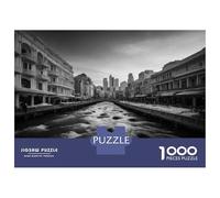 1000-piece Puzzle for Adults River in The City Jigsaw for Adults Anti-Stress Toys Difficult Challenge Unique Birthday And Xmas Gifts 70x50cm/1000pcs