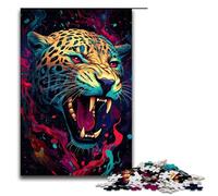 1000 Piece Puzzle For Adults Roaring Jaguar Game Puzzles for Is Ideal As A Gift for The Whole Family 75x50cm