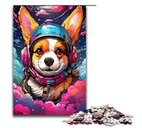 1000 Piece Puzzle For Adults Robot Corgi by of Thick Coloured Cloud Game Puzzles for Is Ideal As A Gift for The Whole Family 75x50cm