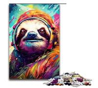 1000 Piece Puzzle For Adults Robot Sloth by SplattersLots of Thick Coloured Cloud Game Puzzles for Is Ideal As A Gift for The Whole Family 1000 PCS